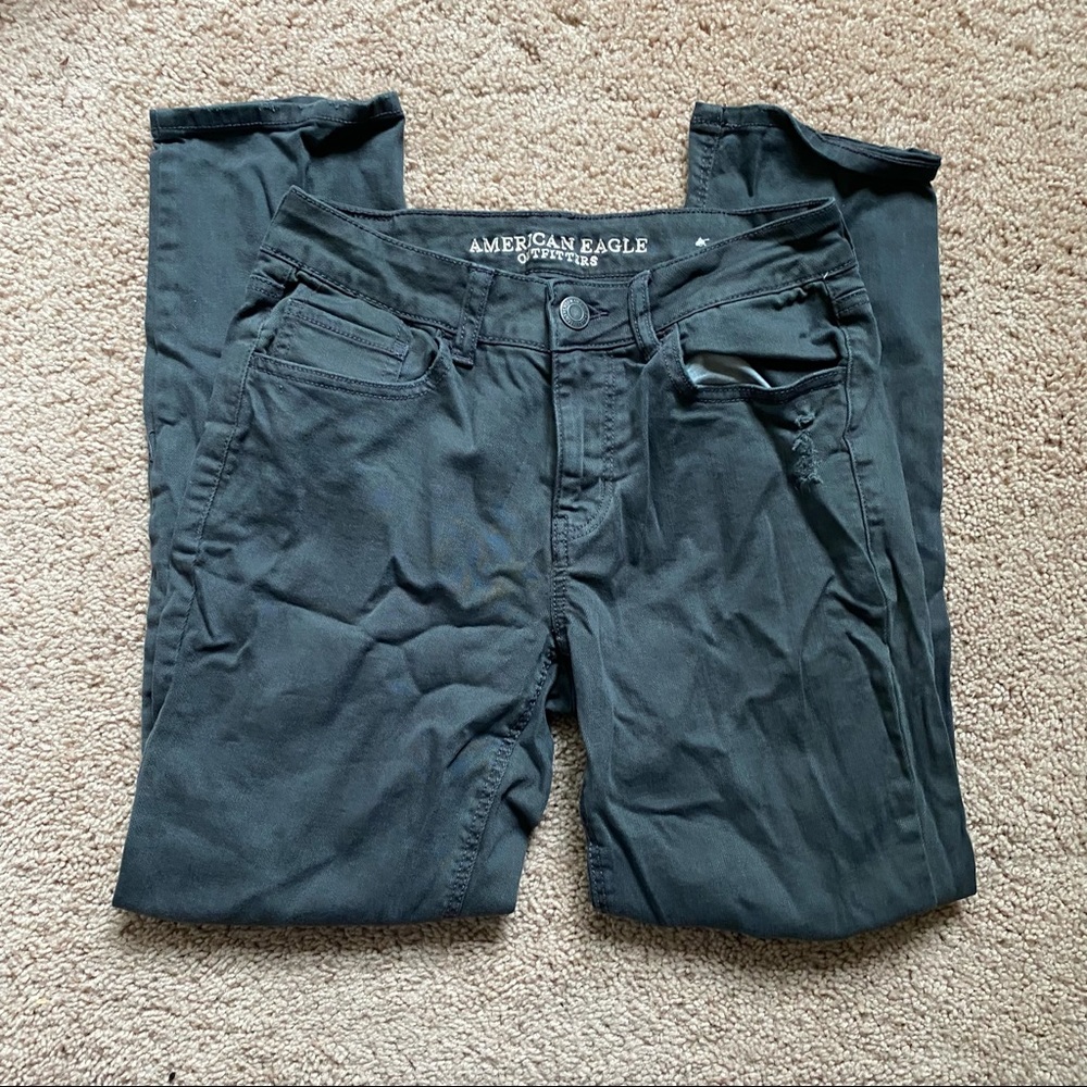 Charcoal Ripped Tomgirl Jeans